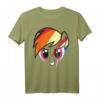 My Little Pony Rainbow Dash Big Face T-Shirt – Offiziell lizenziertes Fan-Shirt für Kinder und Erwachsene als Geschenk