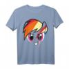 My Little Pony Rainbow Dash Big Face T-Shirt – Offiziell lizenziertes Fan-Shirt für Kinder und Erwachsene als Geschenk