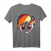 My Little Pony Rainbow Dash Big Face T-Shirt – Offiziell lizenziertes Fan-Shirt für Kinder und Erwachsene als Geschenk