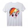 My Little Pony Rainbow Dash Big Face T-Shirt – Offiziell lizenziertes Fan-Shirt für Kinder und Erwachsene als Geschenk