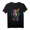 Buntes Hundespritzporträt T-Shirt - Dackel & Wiener Hund Kunstwerk, Perfekt für Hundeliebhaber & Hundefeste Geschenke
