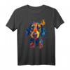 Buntes Hundespritzporträt T-Shirt - Dackel & Wiener Hund Kunstwerk, Perfekt für Hundeliebhaber & Hundefeste Geschenke