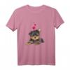 Shirt mit Yorkshire Terrier Hund und Herz - Lustiges Hundemotiv T-Shirt für Hundeliebhaber, Hundemamas & Papas, perfekt für Gassi-Gänge