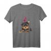Shirt mit Yorkshire Terrier Hund und Herz - Lustiges Hundemotiv T-Shirt für Hundeliebhaber, Hundemamas & Papas, perfekt für Gassi-Gänge