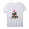 Shirt mit Yorkshire Terrier Hund und Herz - Lustiges Hundemotiv T-Shirt für Hundeliebhaber, Hundemamas & Papas, perfekt für Gassi-Gänge