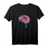 Buntes Gehirnliebeswissenschaft Mensch Anatomie Gehirn T-Shirt – Perfektes Geschenk für Medizinstudenten, Biologiestudenten & Wissenschaftsliebhaber