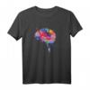 Buntes Gehirnliebeswissenschaft Mensch Anatomie Gehirn T-Shirt – Perfektes Geschenk für Medizinstudenten, Biologiestudenten & Wissenschaftsliebhaber