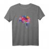 Buntes Gehirnliebeswissenschaft Mensch Anatomie Gehirn T-Shirt – Perfektes Geschenk für Medizinstudenten, Biologiestudenten & Wissenschaftsliebhaber
