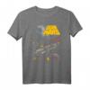 Star Wars Millennium Falcon Battle Graphic T-Shirt - Official Licensed Star Wars Apparel for Fans