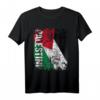 PALÄSTINA Flagge T-Shirt für Damen, Herren & Kinder – Klassisch geschnitten, doppelt genähter Saum für Solidarität und Unterstützung