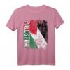 PALÄSTINA Flagge T-Shirt für Damen, Herren & Kinder – Klassisch geschnitten, doppelt genähter Saum für Solidarität und Unterstützung