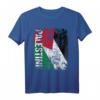 PALÄSTINA Flagge T-Shirt für Damen, Herren & Kinder – Klassisch geschnitten, doppelt genähter Saum für Solidarität und Unterstützung