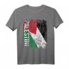 PALÄSTINA Flagge T-Shirt für Damen, Herren & Kinder – Klassisch geschnitten, doppelt genähter Saum für Solidarität und Unterstützung