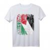 PALÄSTINA Flagge T-Shirt für Damen, Herren & Kinder – Klassisch geschnitten, doppelt genähter Saum für Solidarität und Unterstützung