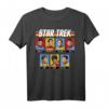 Star Trek Original Series Crew Retro Rainbow Graphic T-Shirt - Officially Licensed Sci-Fi Merchandise für Fans