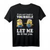 HapKitten Minions T-Shirt - Lustiges Offiziell Lizenzierte Geburtstagskleidung mit Spruch 'If You Can't Laugh At Yourself'