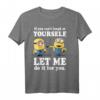 HapKitten Minions T-Shirt - Lustiges Offiziell Lizenzierte Geburtstagskleidung mit Spruch 'If You Can't Laugh At Yourself'