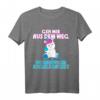 Geh Mir Aus Dem Weg Du Unnötiger Sozialkontakt! Lustiges Einhorn Fun T-Shirt mit Mittelfinger – Trendiges Humor-Shirt für Social Distancing