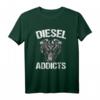 Diesel Addicts Power Stroke Engine 4x4 T-Shirt - Lustiges Geschenk für Auto- und Motorfans zu Weihnachten, Vatertag, Geburtstag