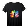 Japanischer Fuchs Kitsune mit den sieben Elementen T-Shirt - Lustiges Retro-Design für Tier- und Japan-Fans
