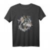 Wolf Wölfe Illustration T-Shirt - Perfektes Geschenk für Tier- und Naturliebhaber zu Weihnachten & Geburtstag