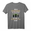 Hello Darkness My Old Friend Irish Day St. Patrick's Day T-Shirt – Humorvolles Bierliebhaber Shirt für Irische Feiertage