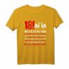 18 Weil Geil Ist Das Denn T-Shirt – Lustiges Geschenk zum 18. Geburtstag für Jungen, Mädchen, Männer und Frauen