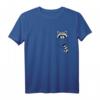 Funky Waschbär T-Shirt mit Taschen-Design – Lustiges Tiermotiv für Tierliebhaber und Fans von frechen Tieren