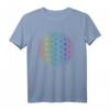 Blume des Lebens Regenbogen T-Shirt - Spirituelle Geometrie & Chakra Farben, Perfektes Geschenk für Yoga, Meditation & Spirituelle Sucher