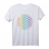Blume des Lebens Regenbogen T-Shirt - Spirituelle Geometrie & Chakra Farben, Perfektes Geschenk für Yoga, Meditation & Spirituelle Sucher