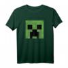 HapKitten Creeper Großes Gesicht T-Shirt - Lizenzierte Minecraft Bekleidung für Geburtstagsfans