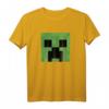HapKitten Creeper Großes Gesicht T-Shirt - Lizenzierte Minecraft Bekleidung für Geburtstagsfans
