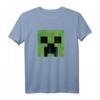 HapKitten Creeper Großes Gesicht T-Shirt - Lizenzierte Minecraft Bekleidung für Geburtstagsfans