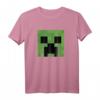 HapKitten Creeper Großes Gesicht T-Shirt - Lizenzierte Minecraft Bekleidung für Geburtstagsfans