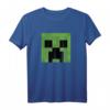 HapKitten Creeper Großes Gesicht T-Shirt - Lizenzierte Minecraft Bekleidung für Geburtstagsfans