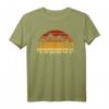Vintage Sonne Berge Geschenk für Bergsteiger und Wanderer - Retro T-Shirt im Distressed Look, ideales Geburtstags- oder Weihnachtsgeschenk