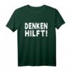 Denken Hilft T-Shirt - Motiv gegen Dummheit & Ignoranz | Gesellschaftliches Statement für Nachdenken & Rationalität