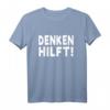 Denken Hilft T-Shirt - Motiv gegen Dummheit & Ignoranz | Gesellschaftliches Statement für Nachdenken & Rationalität