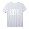 Denken Hilft T-Shirt - Motiv gegen Dummheit & Ignoranz | Gesellschaftliches Statement für Nachdenken & Rationalität