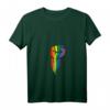 Damen Regenbogen Flagge Arm Faust LGBT Bride Bewegung Equality T-Shirt mit V-Ausschnitt – Unterstütze LGBTQ+ Rechte & Pride-Events
