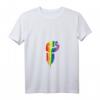 Damen Regenbogen Flagge Arm Faust LGBT Bride Bewegung Equality T-Shirt mit V-Ausschnitt – Unterstütze LGBTQ+ Rechte & Pride-Events