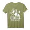 Glaube kann Berge bewegen Matthew Bibelvers T-Shirt – Katholisches Geschenk für Erste Kommunion, Konfirmation, Taufe & RCIA