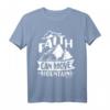 Glaube kann Berge bewegen Matthew Bibelvers T-Shirt – Katholisches Geschenk für Erste Kommunion, Konfirmation, Taufe & RCIA