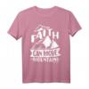 Glaube kann Berge bewegen Matthew Bibelvers T-Shirt – Katholisches Geschenk für Erste Kommunion, Konfirmation, Taufe & RCIA