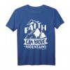 Glaube kann Berge bewegen Matthew Bibelvers T-Shirt – Katholisches Geschenk für Erste Kommunion, Konfirmation, Taufe & RCIA