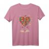 Herzförmiges Bücherregal T-Shirt für Bücherliebhaber & Buchclub - Gemütliche Kleidung für Leserinnen und Leser
