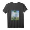 Claude Monet Lustiges T-Shirt mit Sonnenschirm – Impressionistisches Ölgemälde für Kunstliebhaber, Freunde & Familie als Geschenk zum Vatertag, Muttertag & Geburtstag