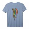 Regenbogen mehrfarbige Roller Maler Geschenk T-Shirt – Kreatives Kunst T-Shirt für Künstler, Kunstlehrer und Kinder
