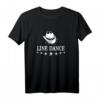Fun Shirt Line Dance mit Cowboyhut und Sterne - Lustiges Tanz T-Shirt, ideales Geschenk für Tanzfans, Freunde & Western Liebhaber