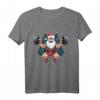 Weihnachten Gym Bodybuilding Ugly Fitness Weihnachtsmann T-Shirt – Lustiges Fitness Motiv für Männer und Frauen, ideal als Weihnachtsgeschenk für Trainer, Powerlifter & Gym Partner